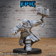 Dwarf Tribe - Epic Miniatures | Dwarf Mountain | 28mm | 32mm | Villager | Fighter | Knight | Paladin