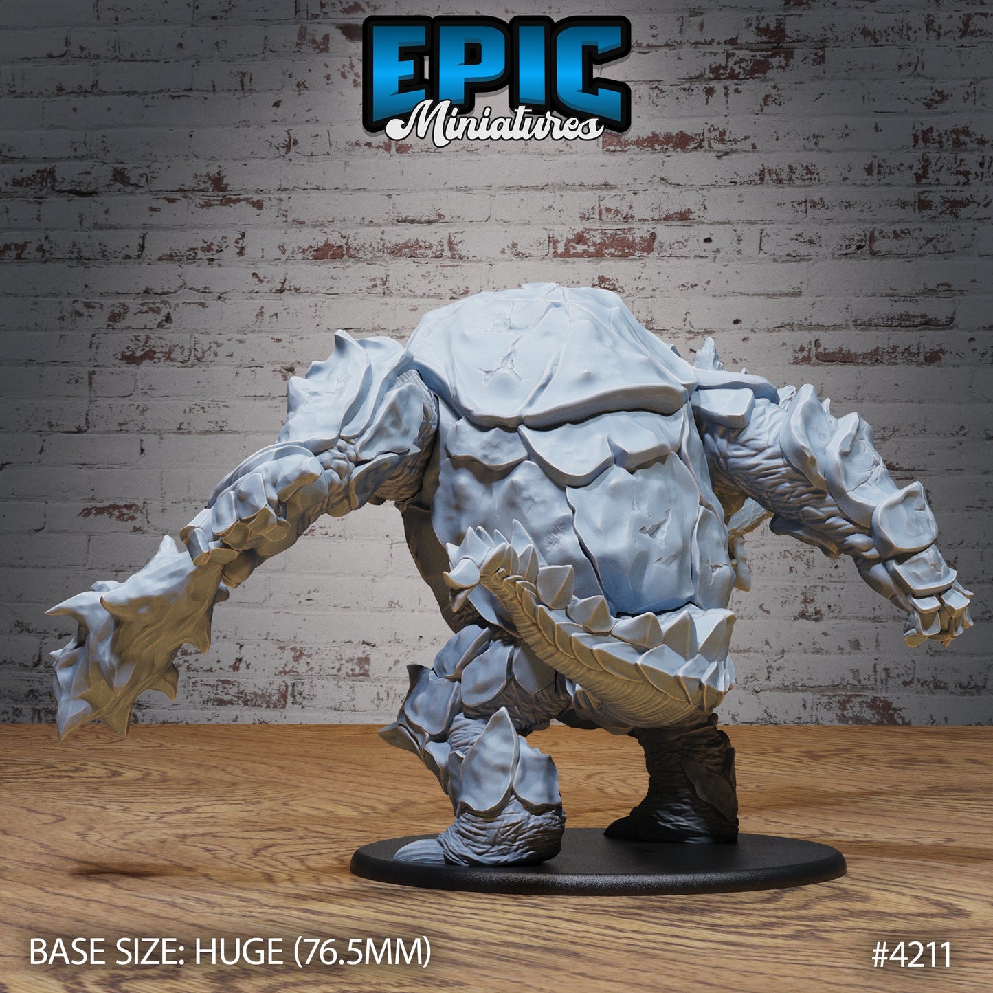 Mountain Beast- Epic Miniatures | Dwarf Mountain | 28mm | 32mm | Rhino | Stone | Dinosaur