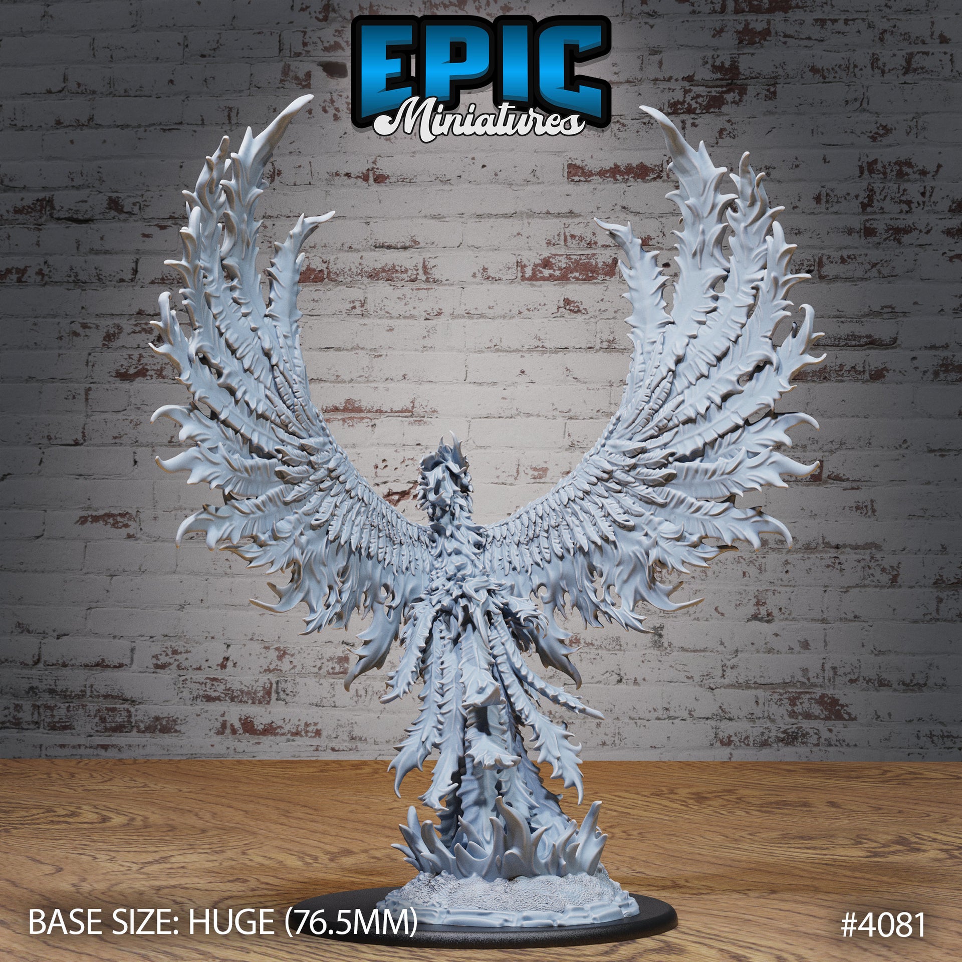 Primordial Phonix - Epic Miniatures | Elemental Lands | 28mm | 32mm | Huge | Fire Breath
