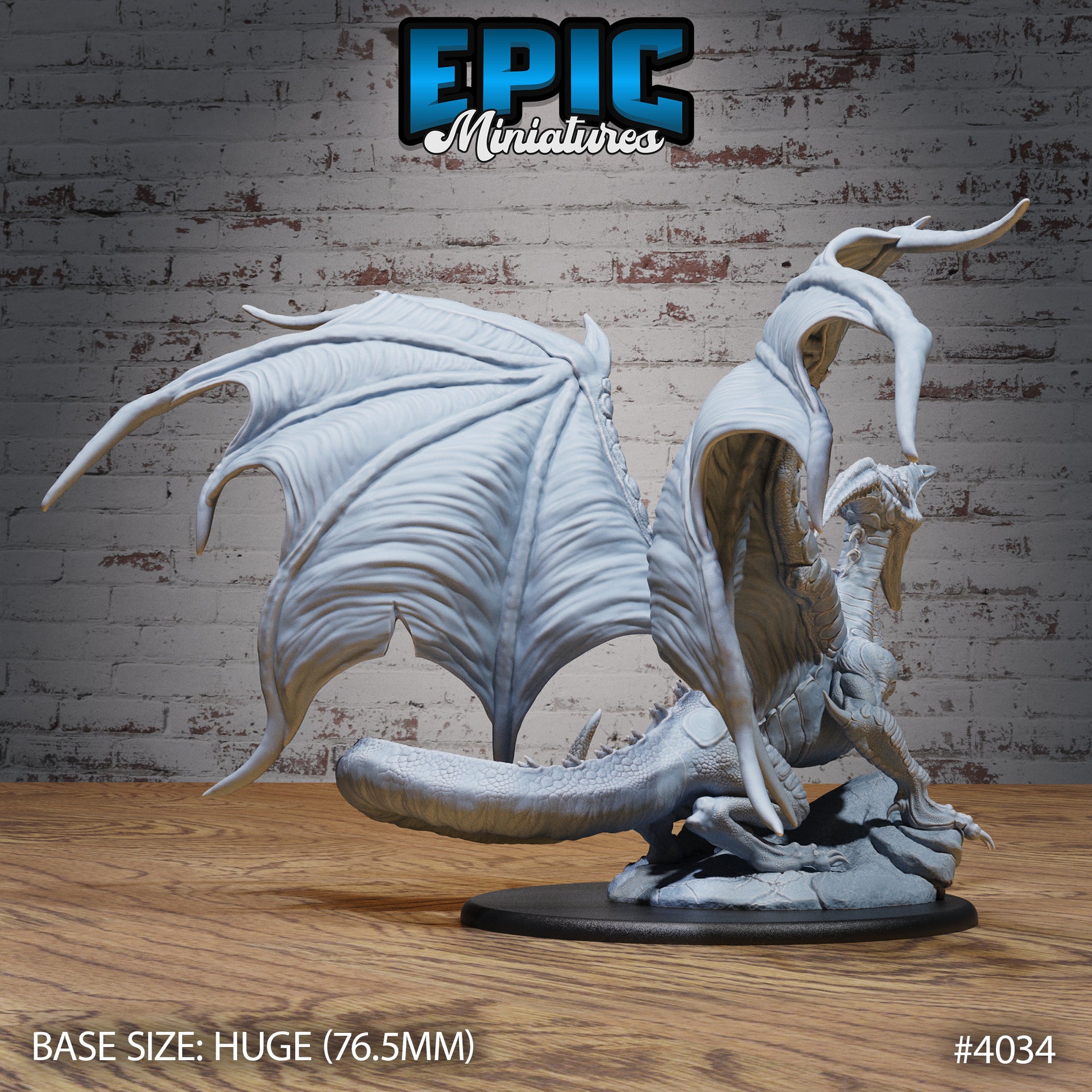 Pterosaur Dragon - Epic Miniatures | Elemental Lands | 28mm | 32mm | Huge | Dinosaur | terradactyl