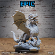 Green Dragon Wyrmling - Epic Miniatures | Elemental Lands | 28mm | 32mm | Dragon | Baby