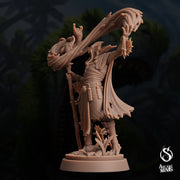 Sahuagin Druid - Arcane Minis | 32mm | Dino Domination | Fishfolk | Sorcerer