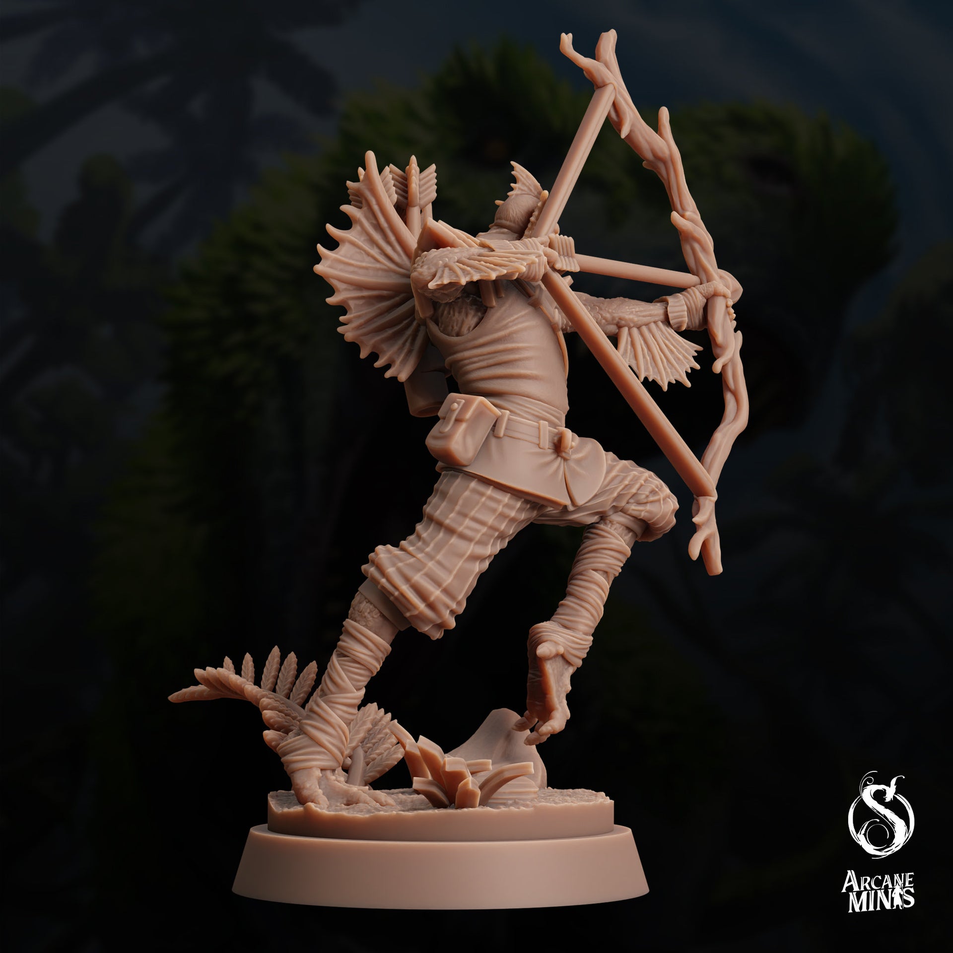 Sahuagin Ranger - Arcane Minis | 32mm | Dino Domination | Scout | Rogue | Bandit