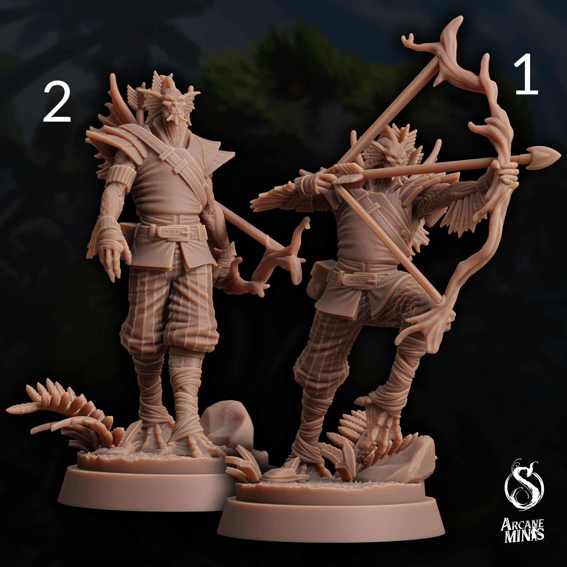 Sahuagin Ranger - Arcane Minis | 32mm | Dino Domination | Scout | Rogue | Bandit