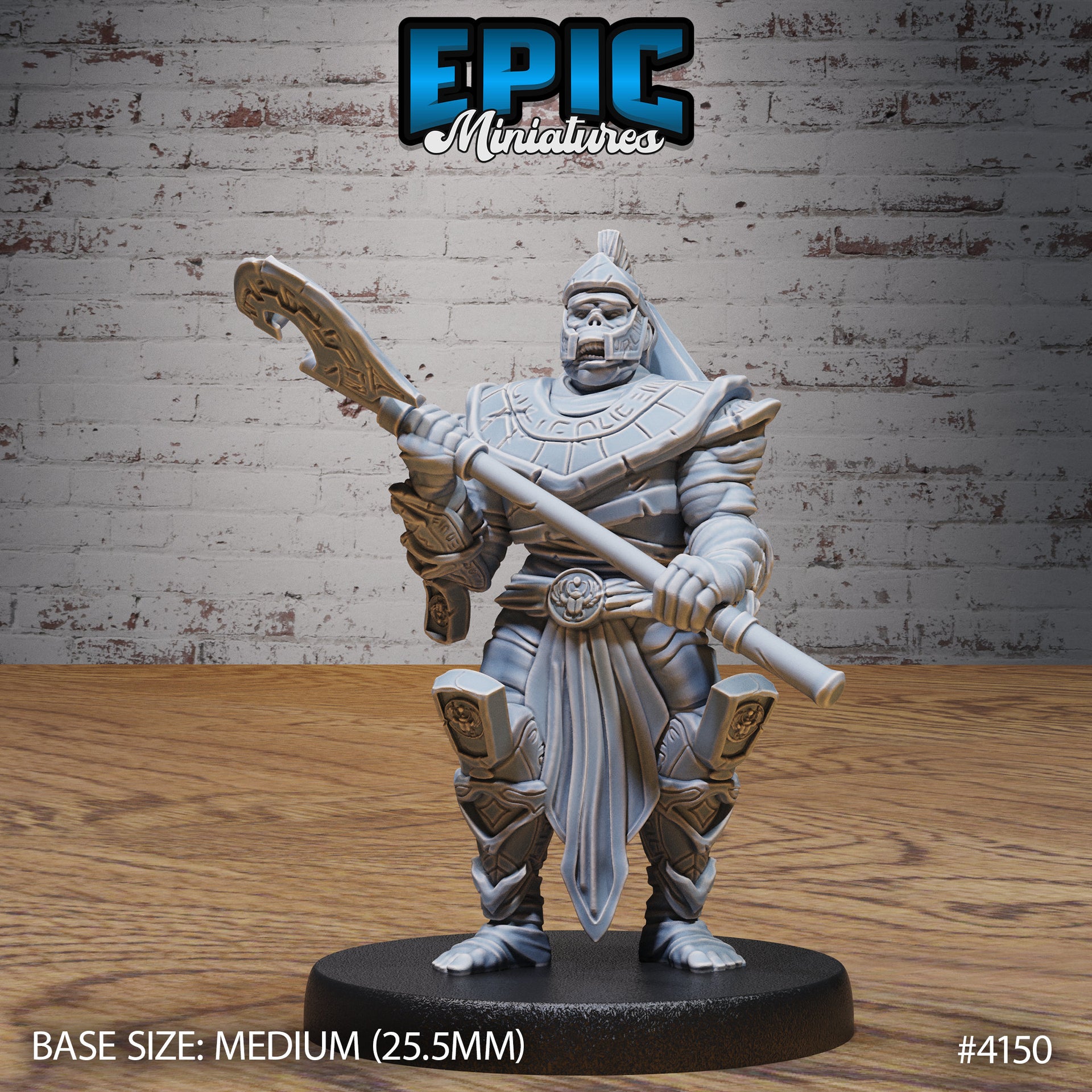Mummy Warrior - Epic Miniatures | Bone Desert | 28mm | 32mm | Egypt | Guard | Army | Champion
