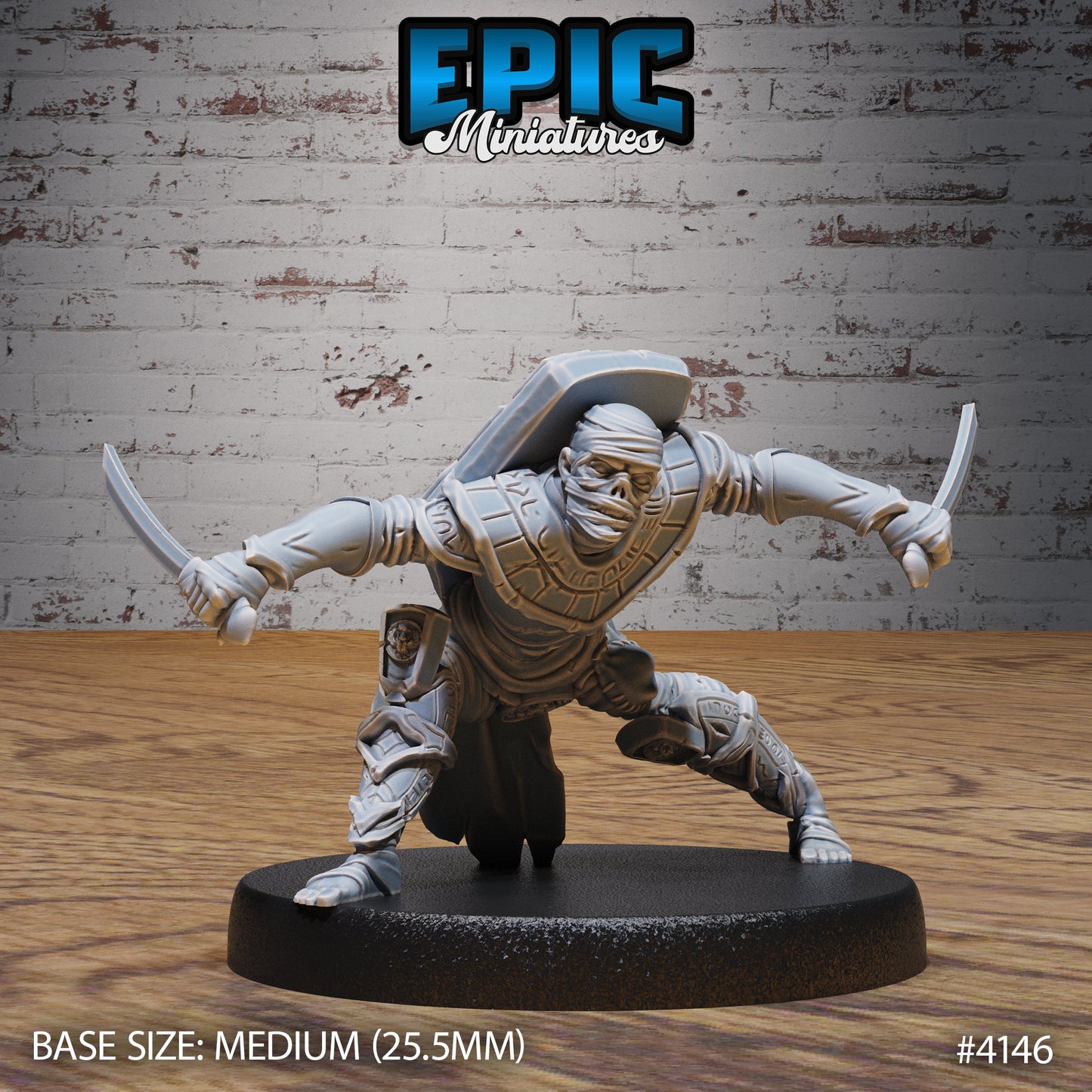 Mummy Warrior - Epic Miniatures | Bone Desert | 28mm | 32mm | Egypt | Guard | Army | Champion