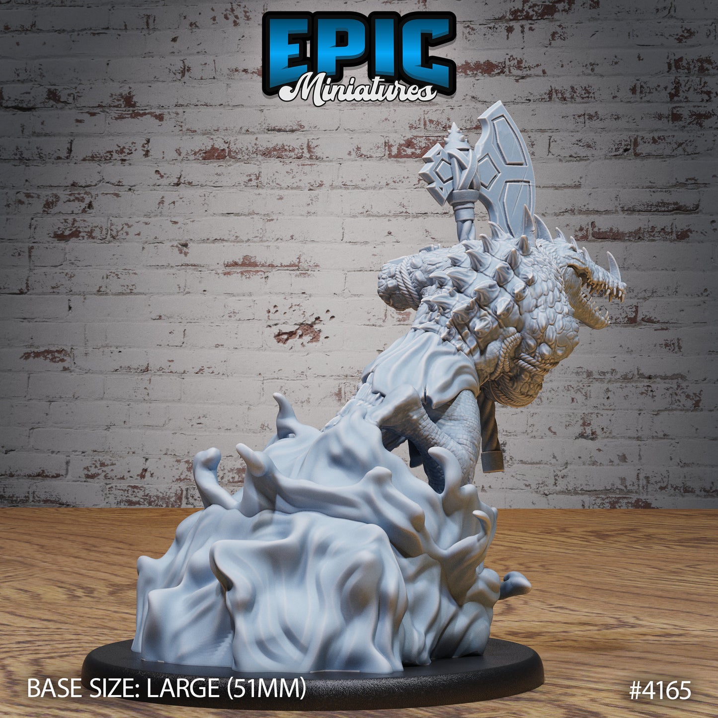 Crocodile Champion - Epic Miniatures | Bone Desert | 28mm | 32mm | Egypt | Lizardfolk | Aligator