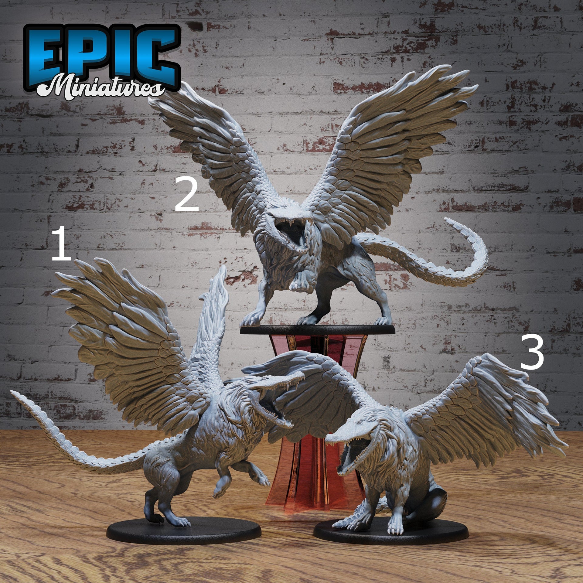 Ammit Beast - Epic Miniatures | Bone Desert | 28mm | 32mm | Egypt | Crocodile | Lion | Eagle