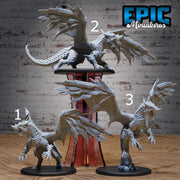 Armored Dragon - Epic Miniatures | Dwarf Mountain | 28mm | 32mm | Red | Flying | Champion