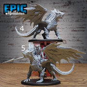 Armored Dragon - Epic Miniatures | Dwarf Mountain | 28mm | 32mm | Red | Flying | Champion