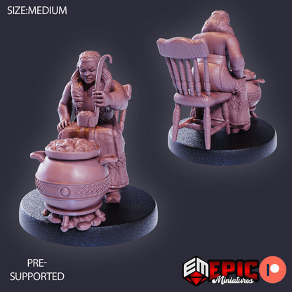 Fire Dwarf Female - Epic Miniatures