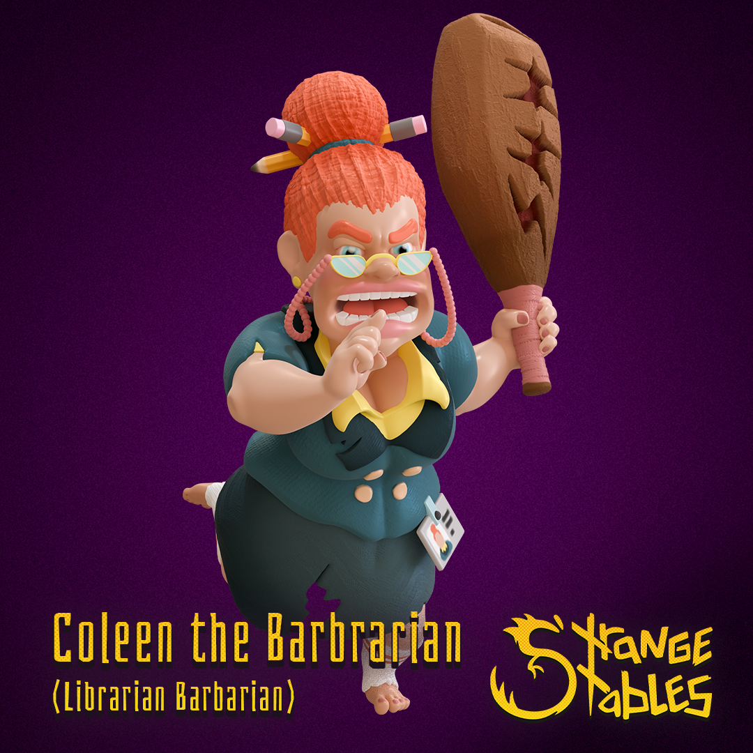 Coleen the Barbrarian. Librarian Barbarian - Strange Stables