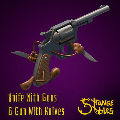 Gun with Knives, and Knife with Guns - Strange Stables