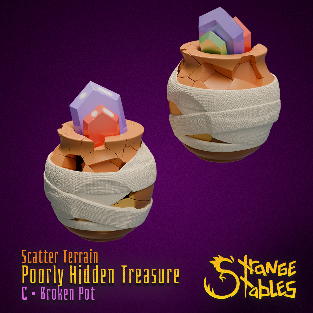 Poorly HIdden Terrain. Stashed Look Scatter Decor - Strange Stables