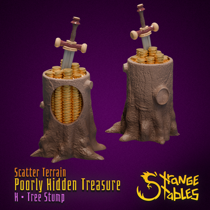 Poorly HIdden Terrain. Stashed Look Scatter Decor - Strange Stables
