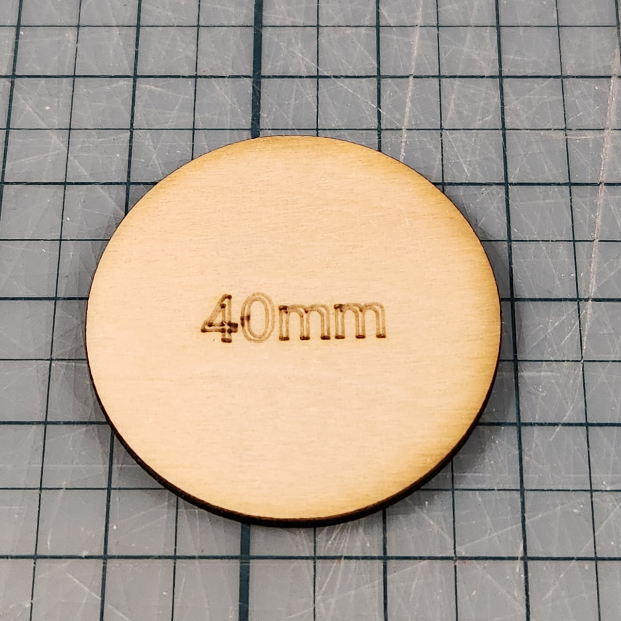 Miniature Bases - 40mm Circle, 3mm thick Plywood