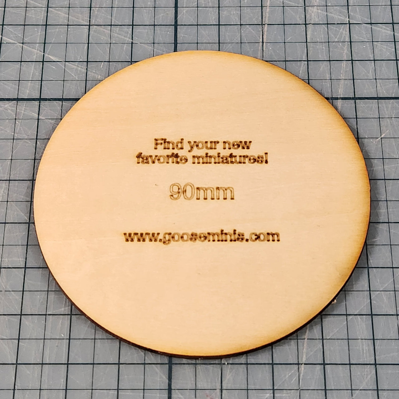 Miniature Bases - 90mm Circle, 3mm thick Plywood