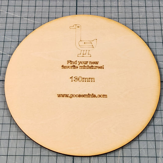 Miniature Bases - 130mm Circle, 3mm thick Plywood