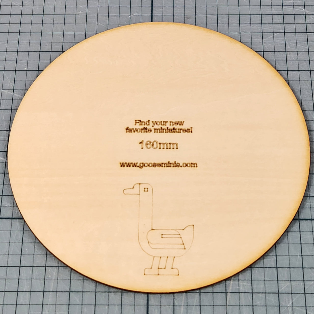 Miniature Bases - 160mm Circle, 3mm thick Plywood