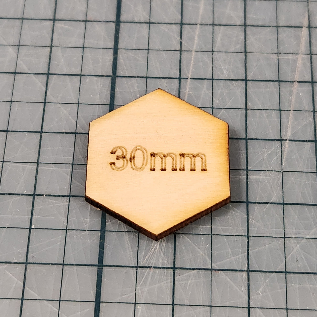 Miniature Bases - 1.25” Hex, 3mm thick Plywood