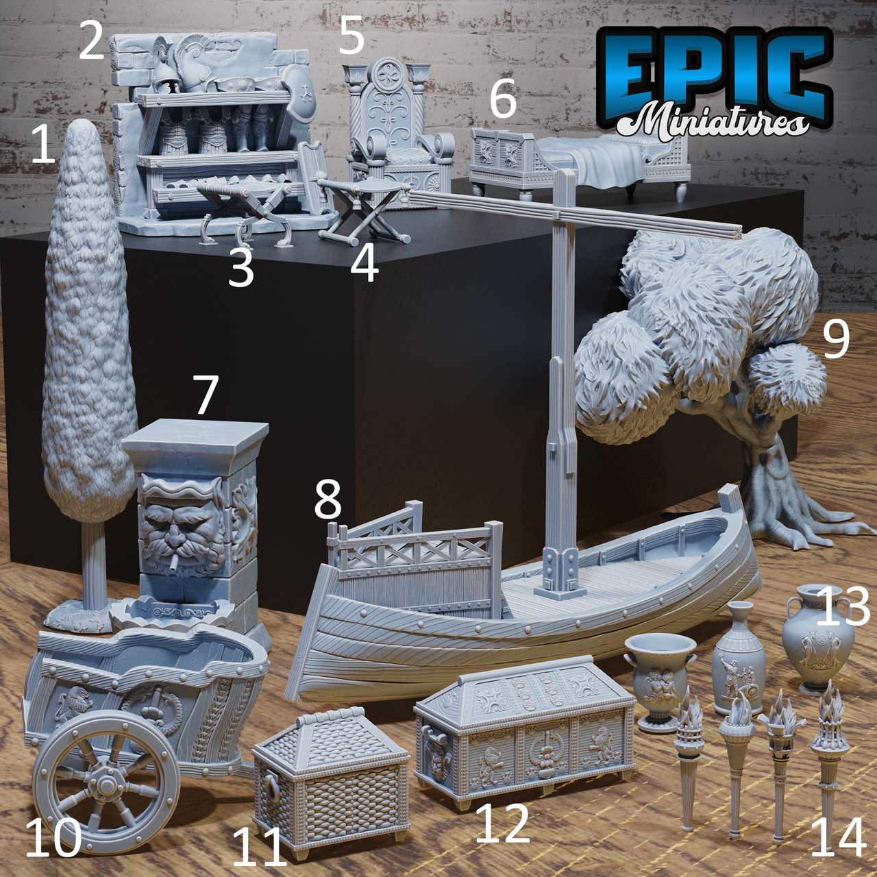 Olympian Scatter Terrain - Epic Miniatures