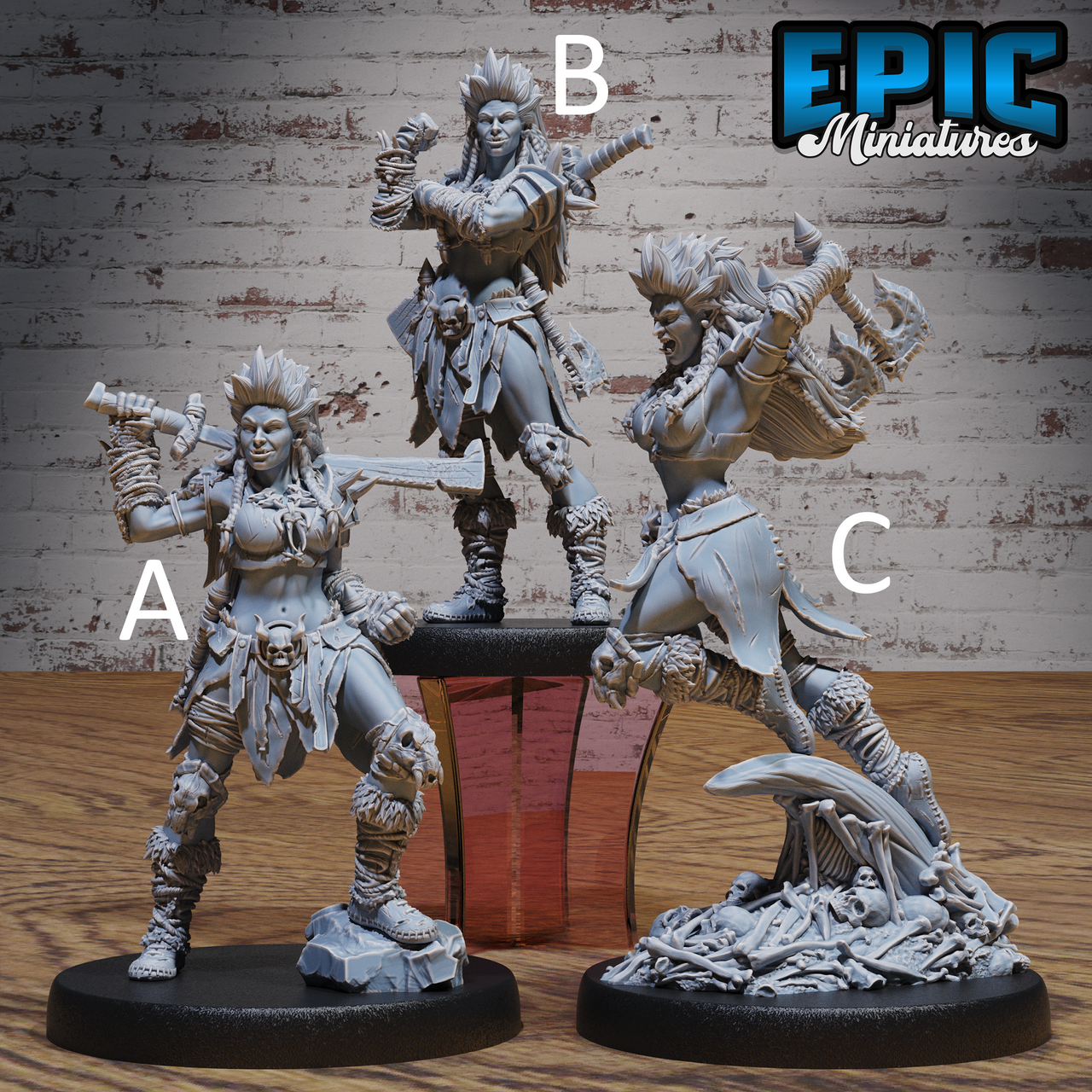 Orc Lady Adventurer - Epic Miniatures
