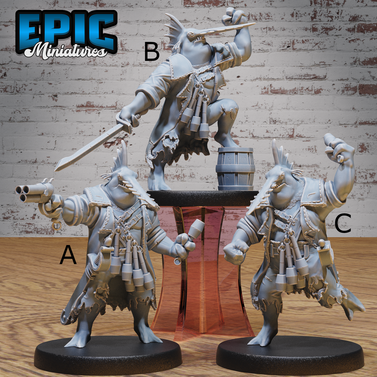 Sawhead Pirate - Epic Miniatures