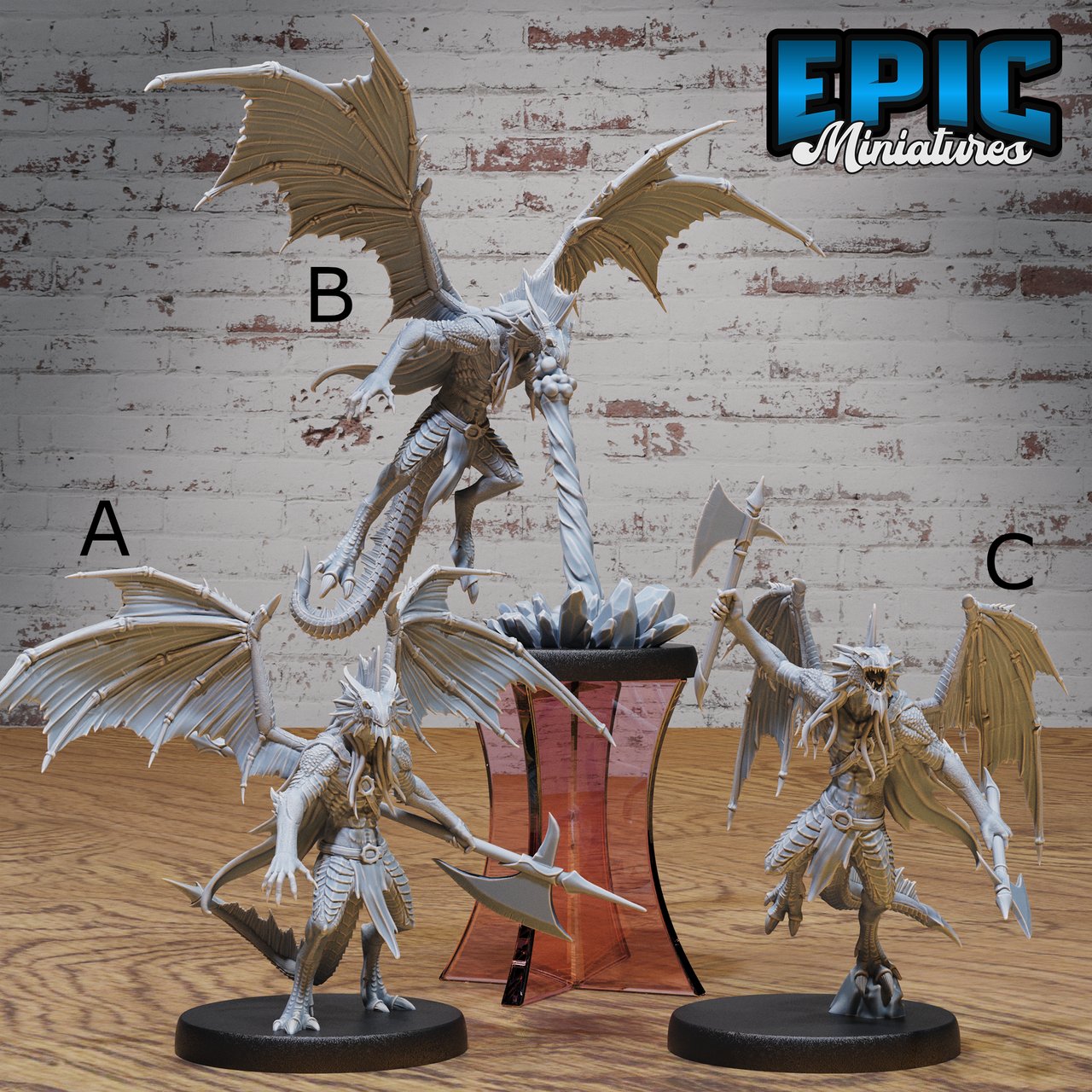 Draconic Demon Silver - Epic Miniatures