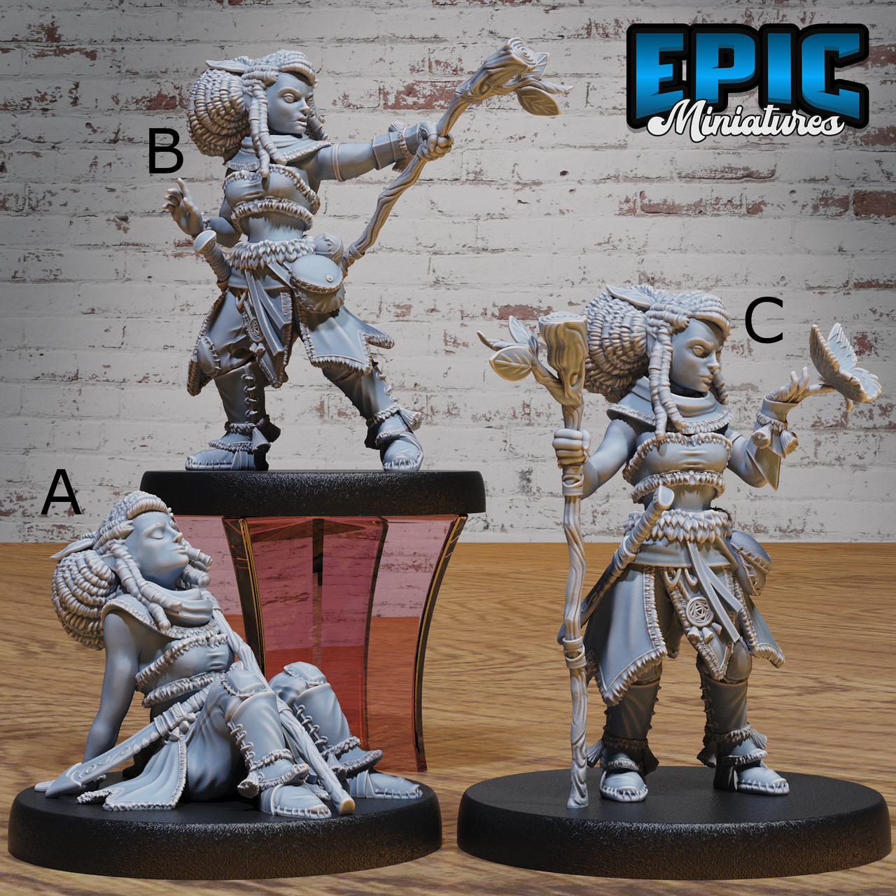 Halfling Druid - Epic Miniatures