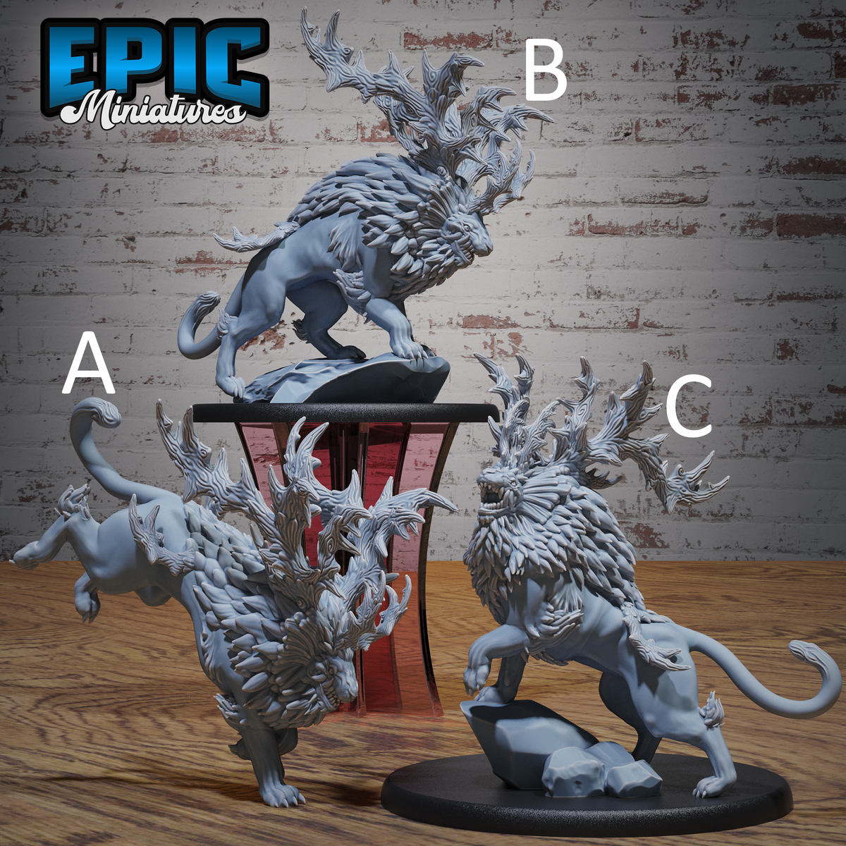 Horned Forest Beast - Epic Miniatures