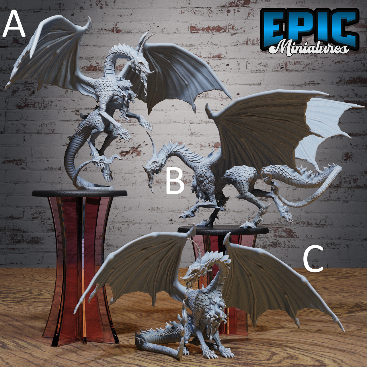 Moonstone Dragon - Epic Miniatures