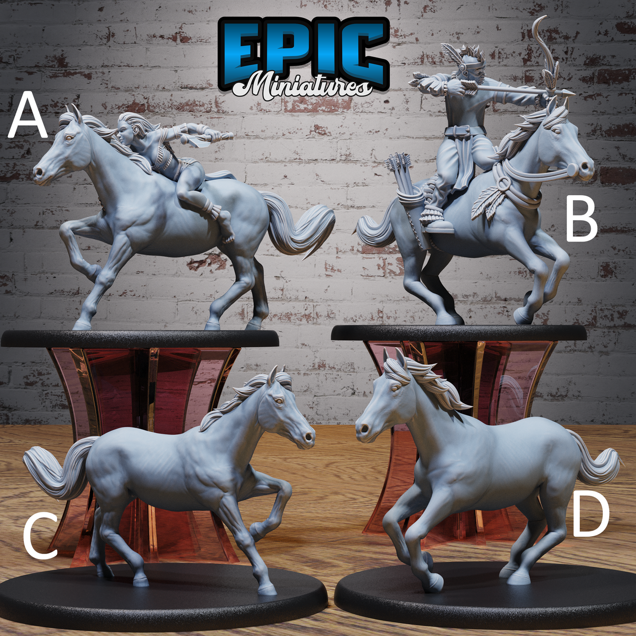 Native Tribe Horse Rider. - Epic Miniatures | Native Magic