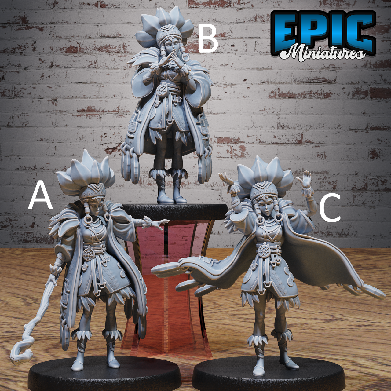 Wolf Spirit Huntress - Epic Miniatures | Native Magic