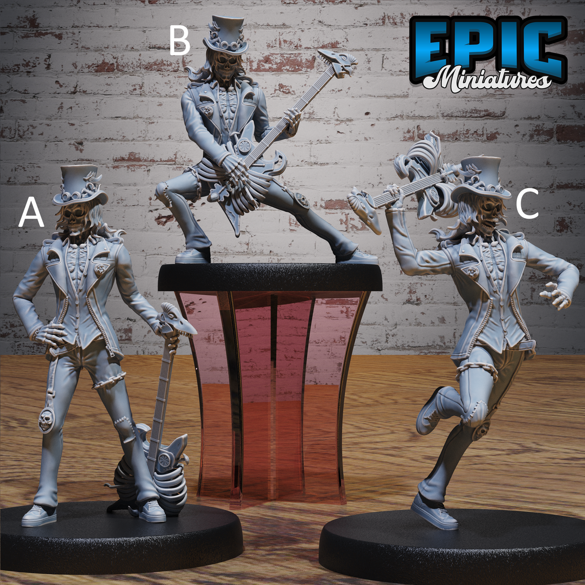 Bone Rocker. Skeleton Bard - Epic Miniatures