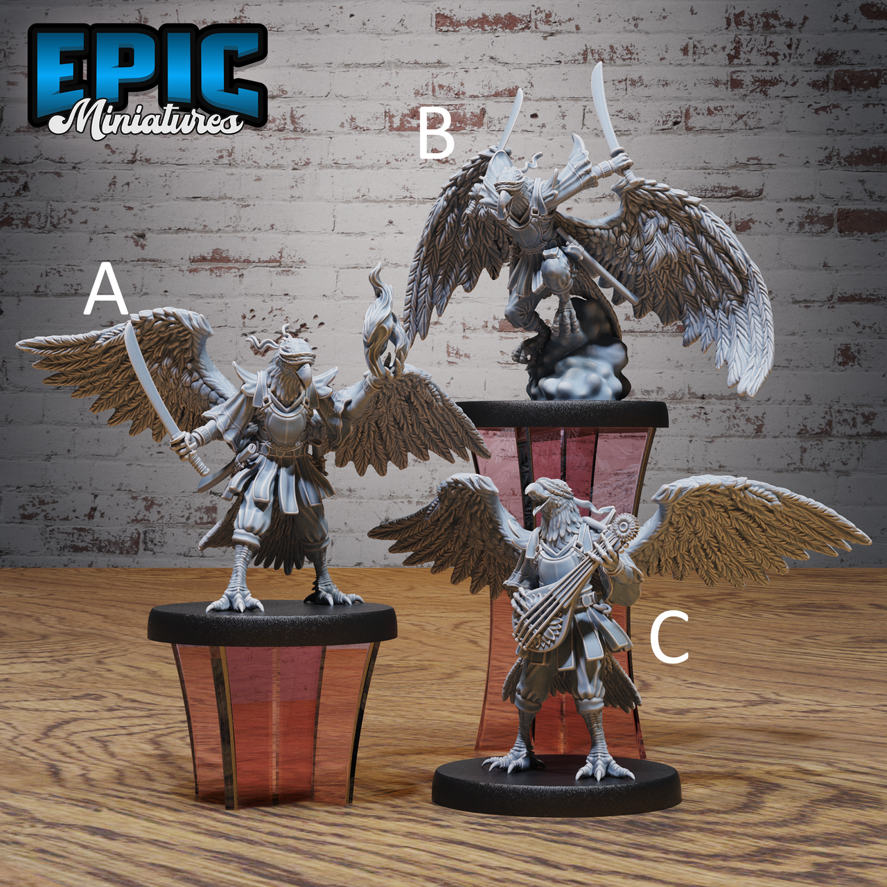 Hawk Folk Adventurer - Epic Miniatures