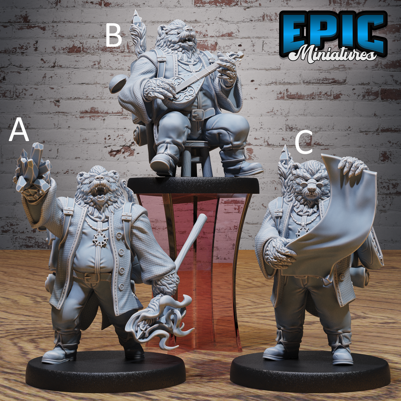 Bear Bard - Epic Miniatures
