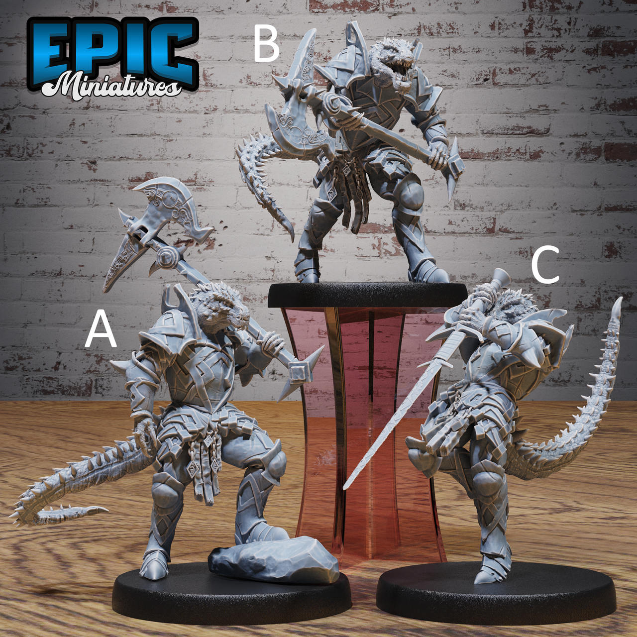 Half-Dragon Warrior - Epic Miniatures