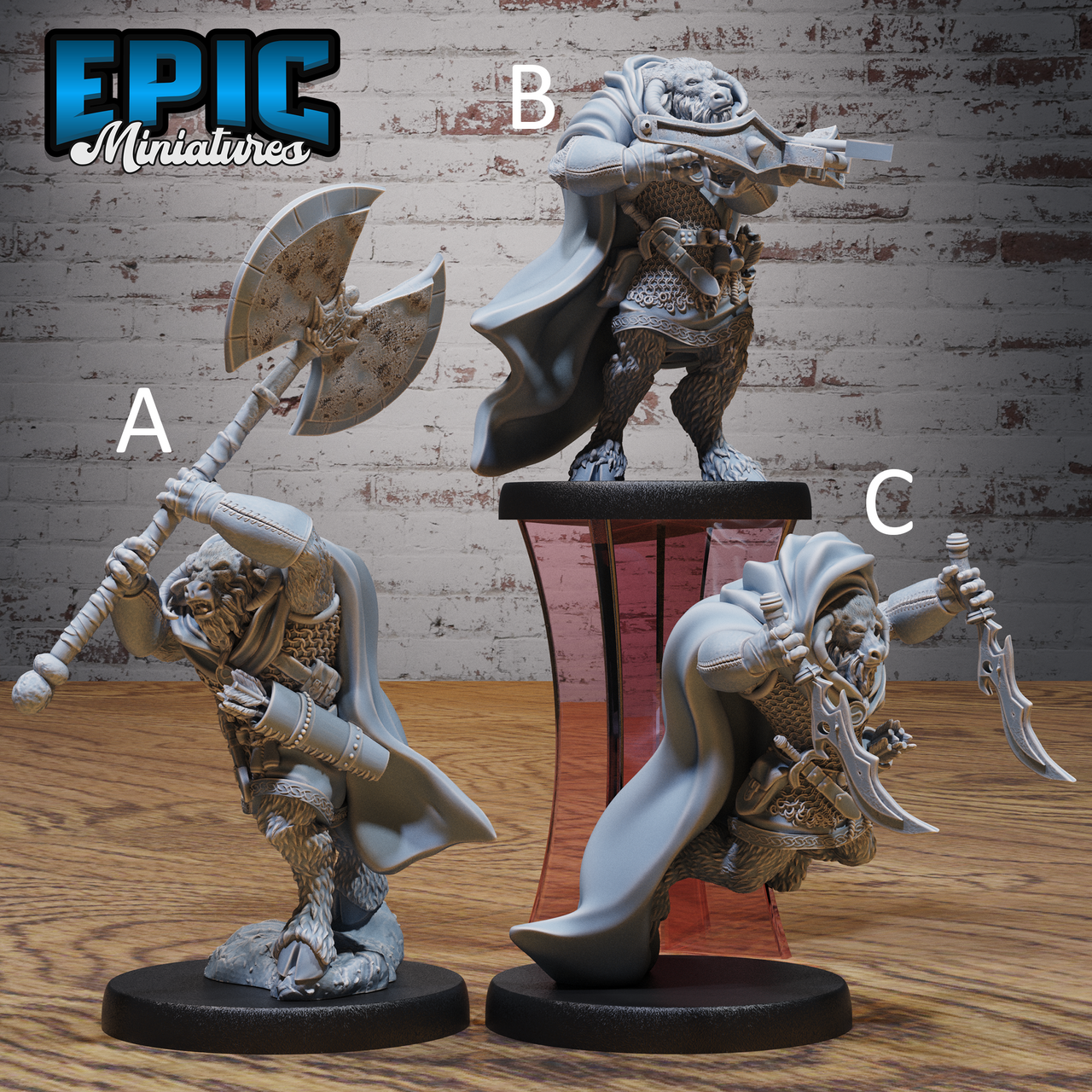 Minotaur Adventurer - Epic Miniatures