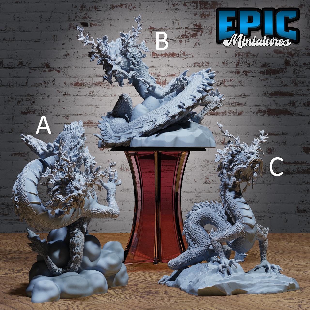 Forest Lung Dragon - Epic Miniatures