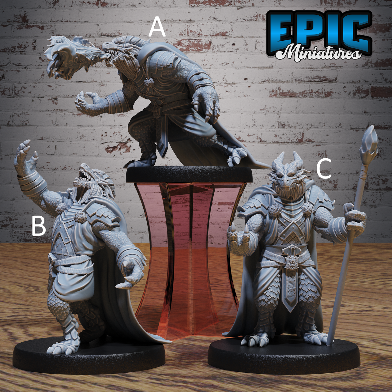 Dragonborn Mage - Epic Miniatures