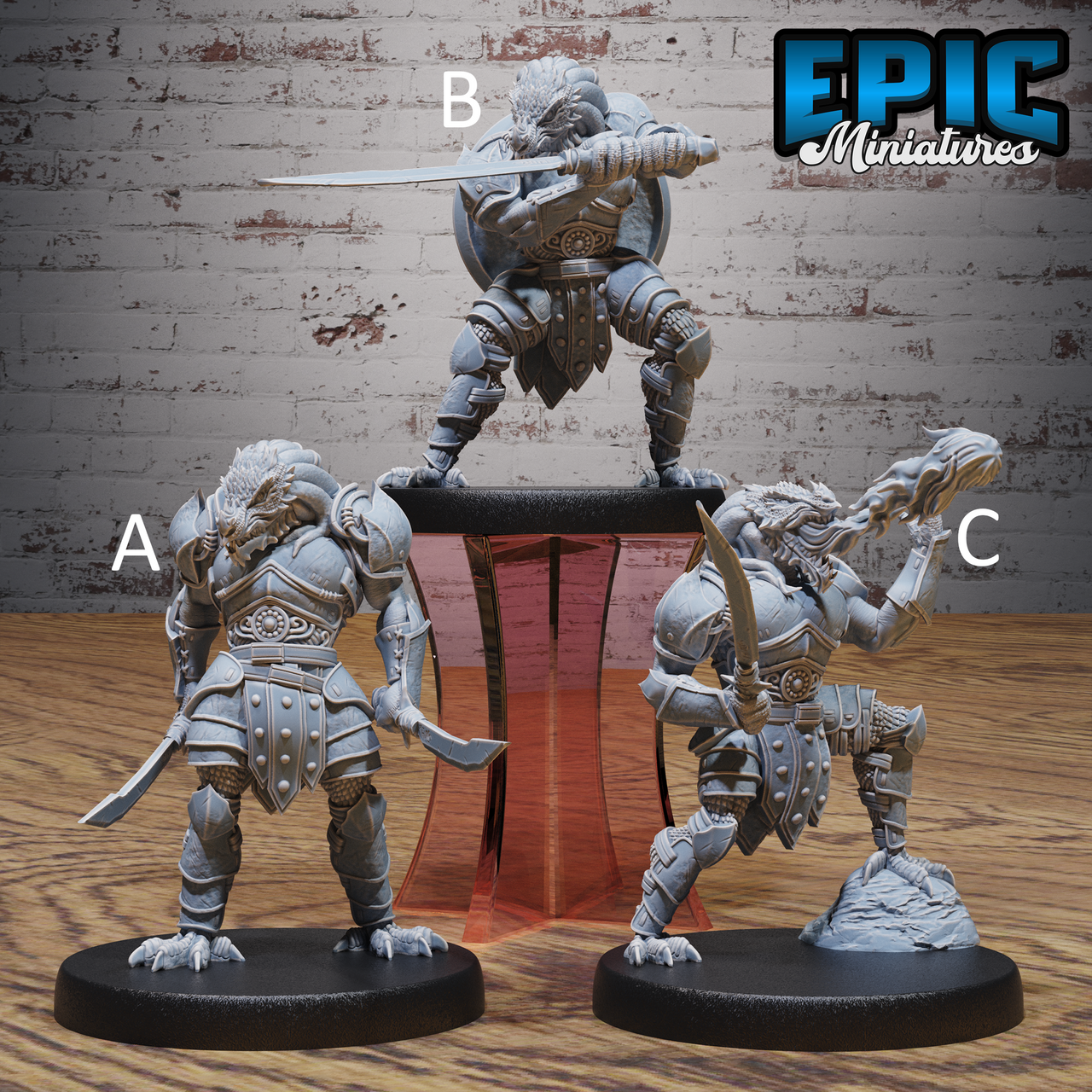 Dragonborn Warrior - Epic Miniatures