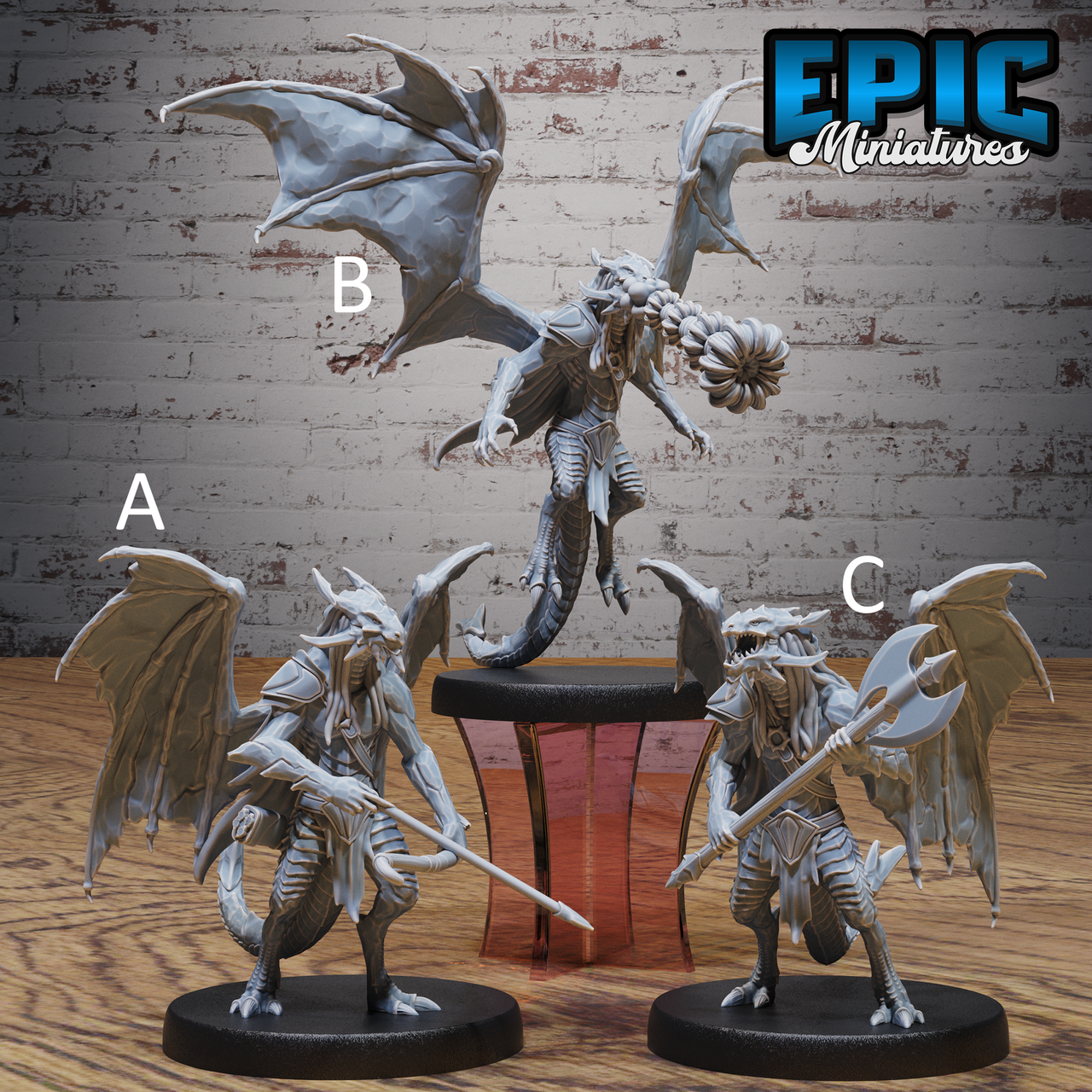 Draconic Demon Saphire - Epic Miniatures