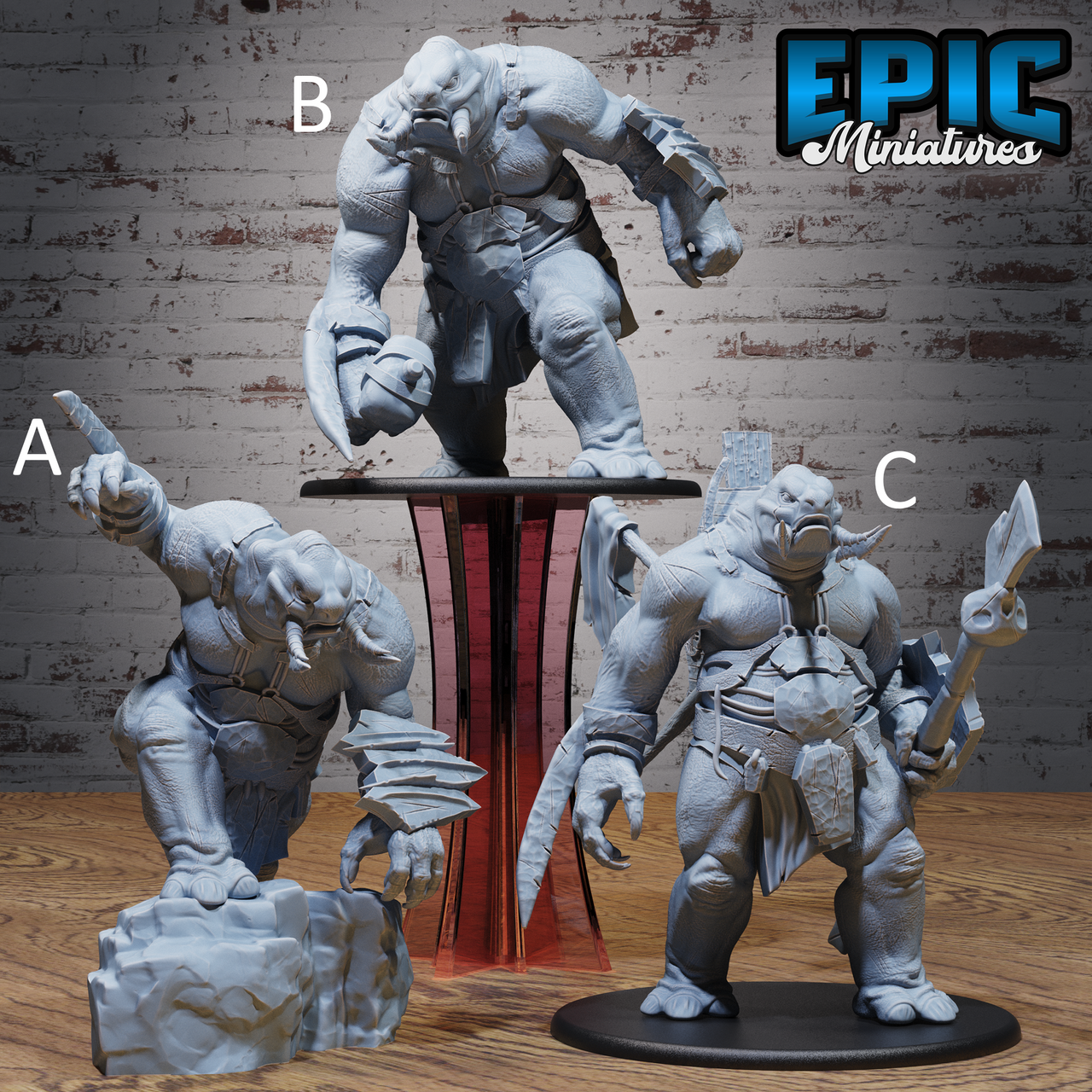 Tamed Troll - Epic Miniatures
