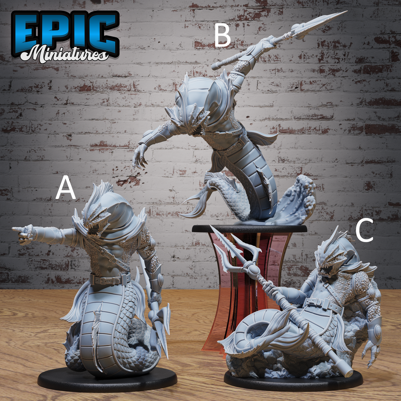 Gladiator Merfolk - Epic Miniatures