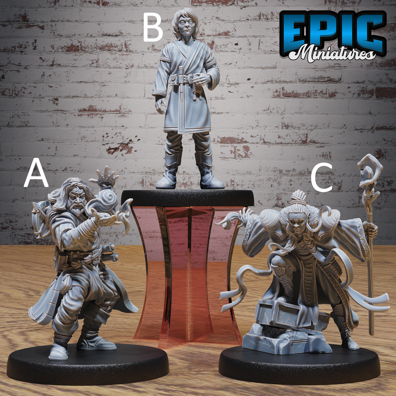 Wizard Apprentice Enchanter - Epic Miniatures | Magical Library