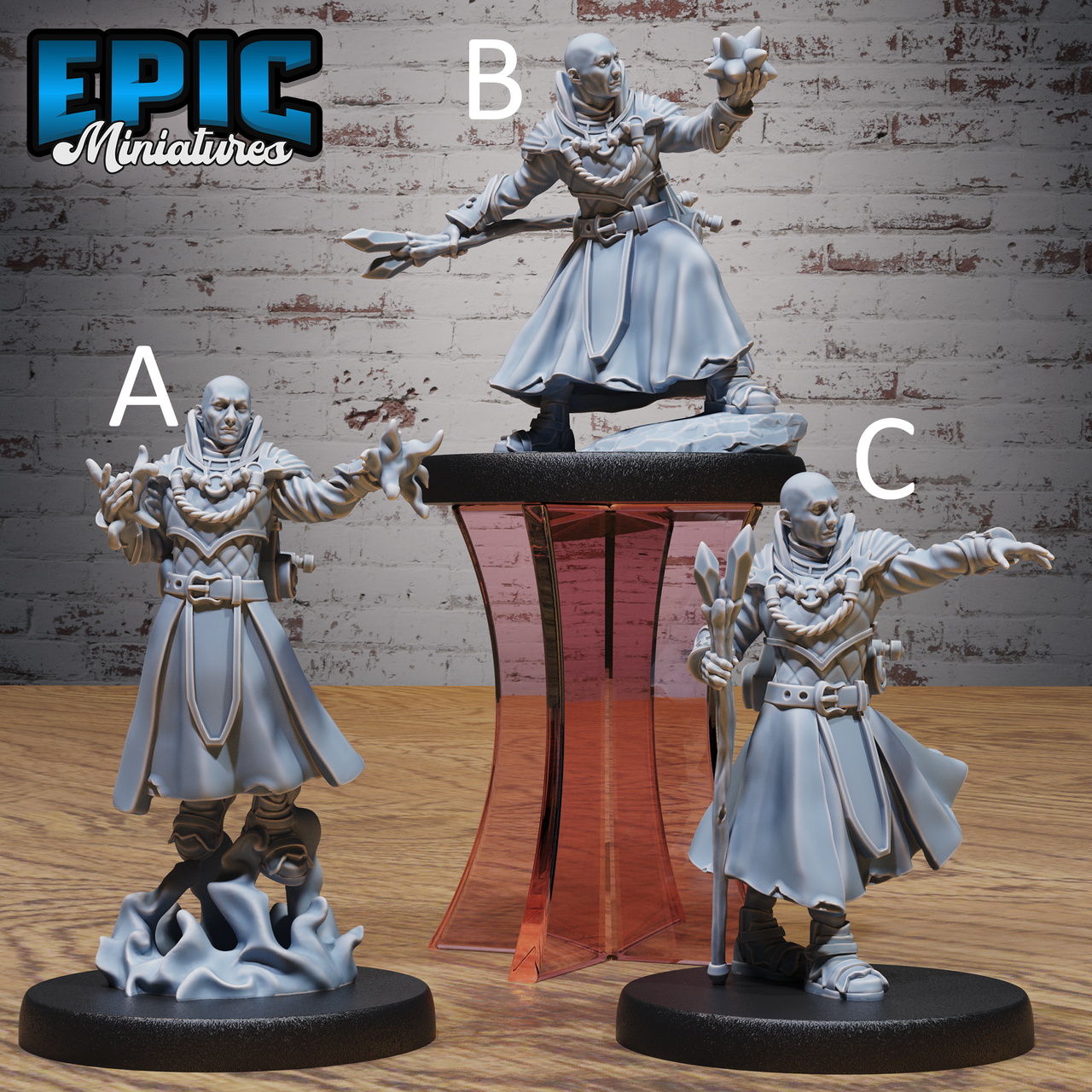 Transmuter Wizard - Epic Miniatures | Magical Library