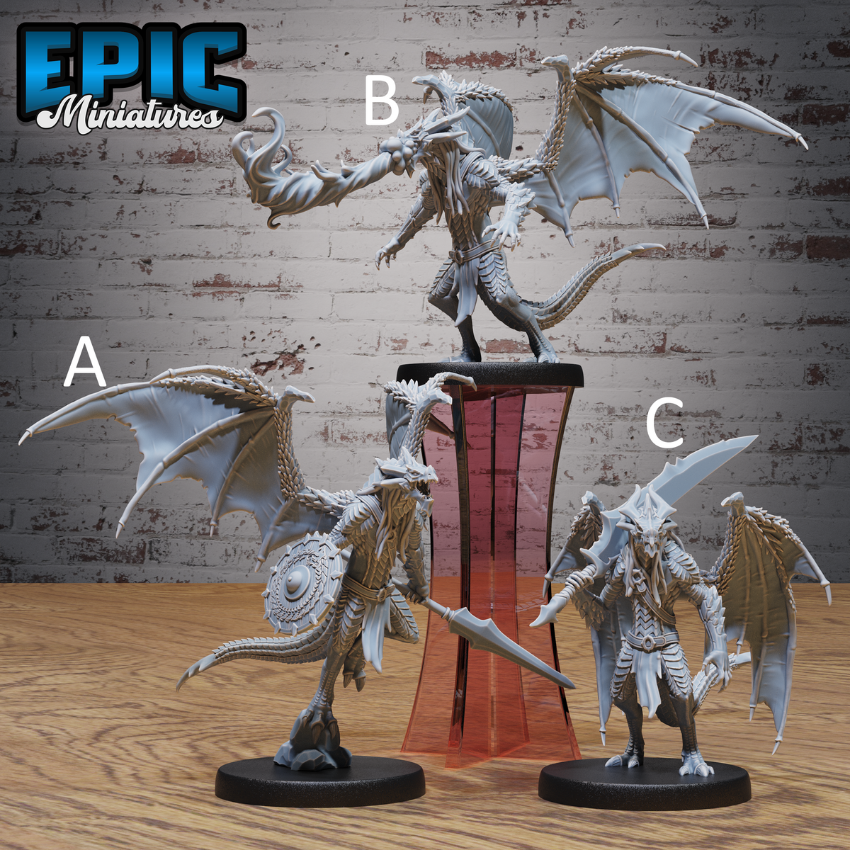 Draconic Demon Obsidian - Epic Miniatures