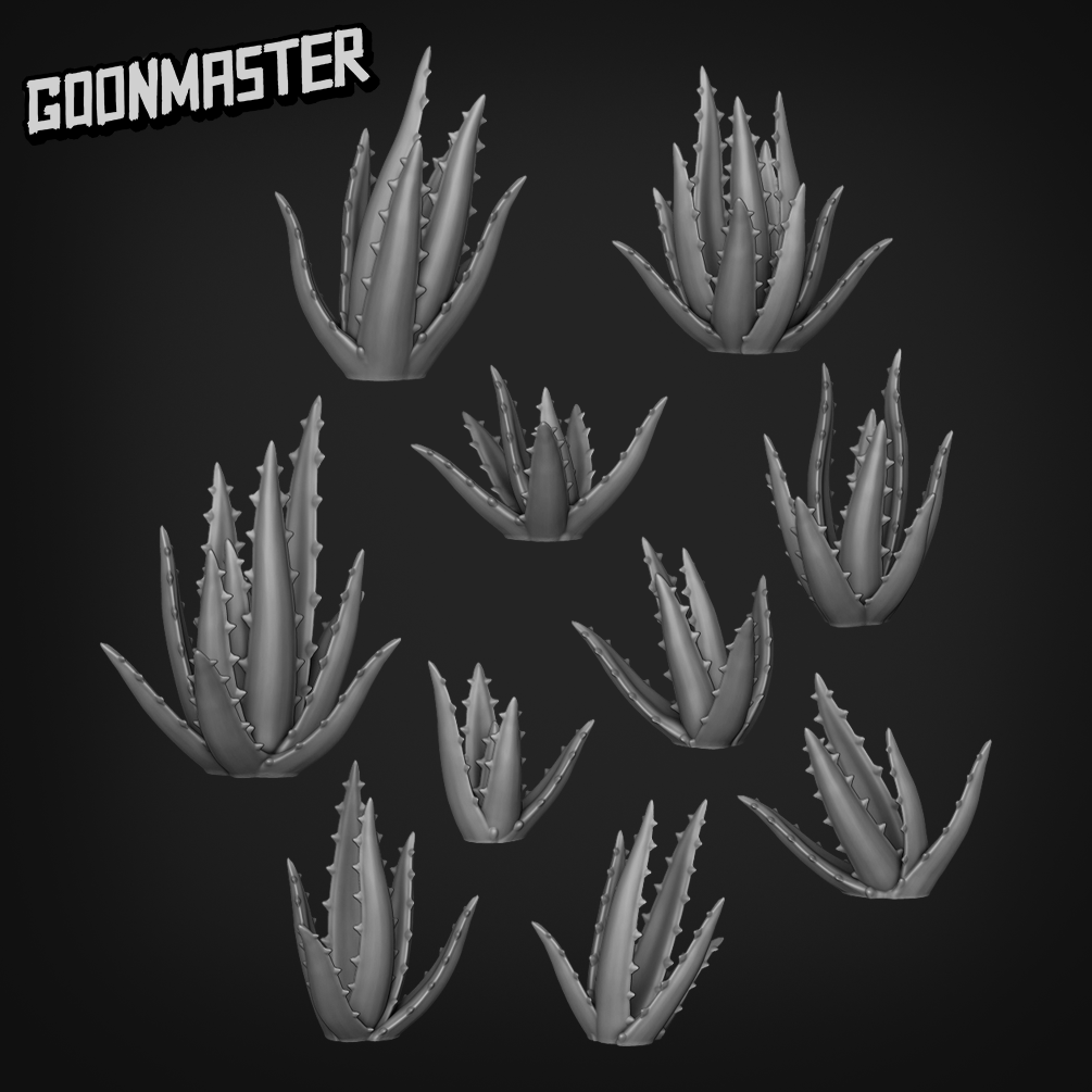 Aloe Vera - Goonmaster Basing Bits | Scale Model House Plant