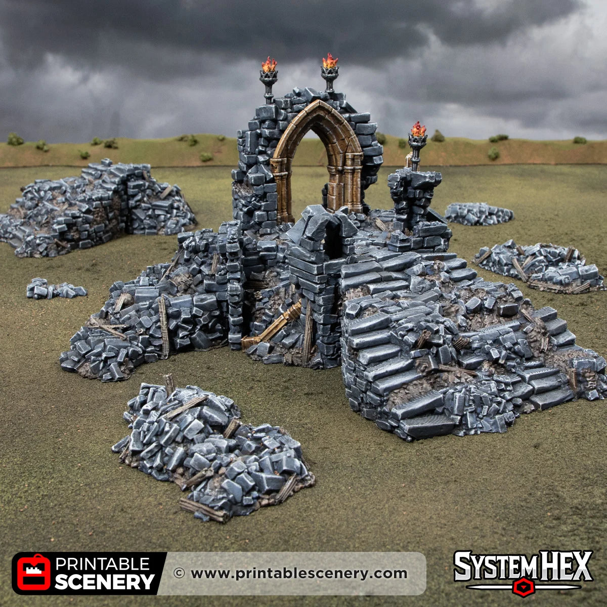 Altar of Desolation. Darkness and Desolation 15mm, 28mm, 32mm - Printable Scenery | SystemHex
