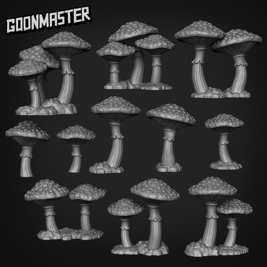 Amanita Muscaria - Goonmaster Basing Bits | Scale Model psychedelic Mushroom